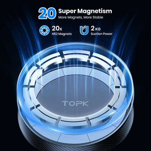 TOPK 360° MagSafe Magnetic Car Phone Holder